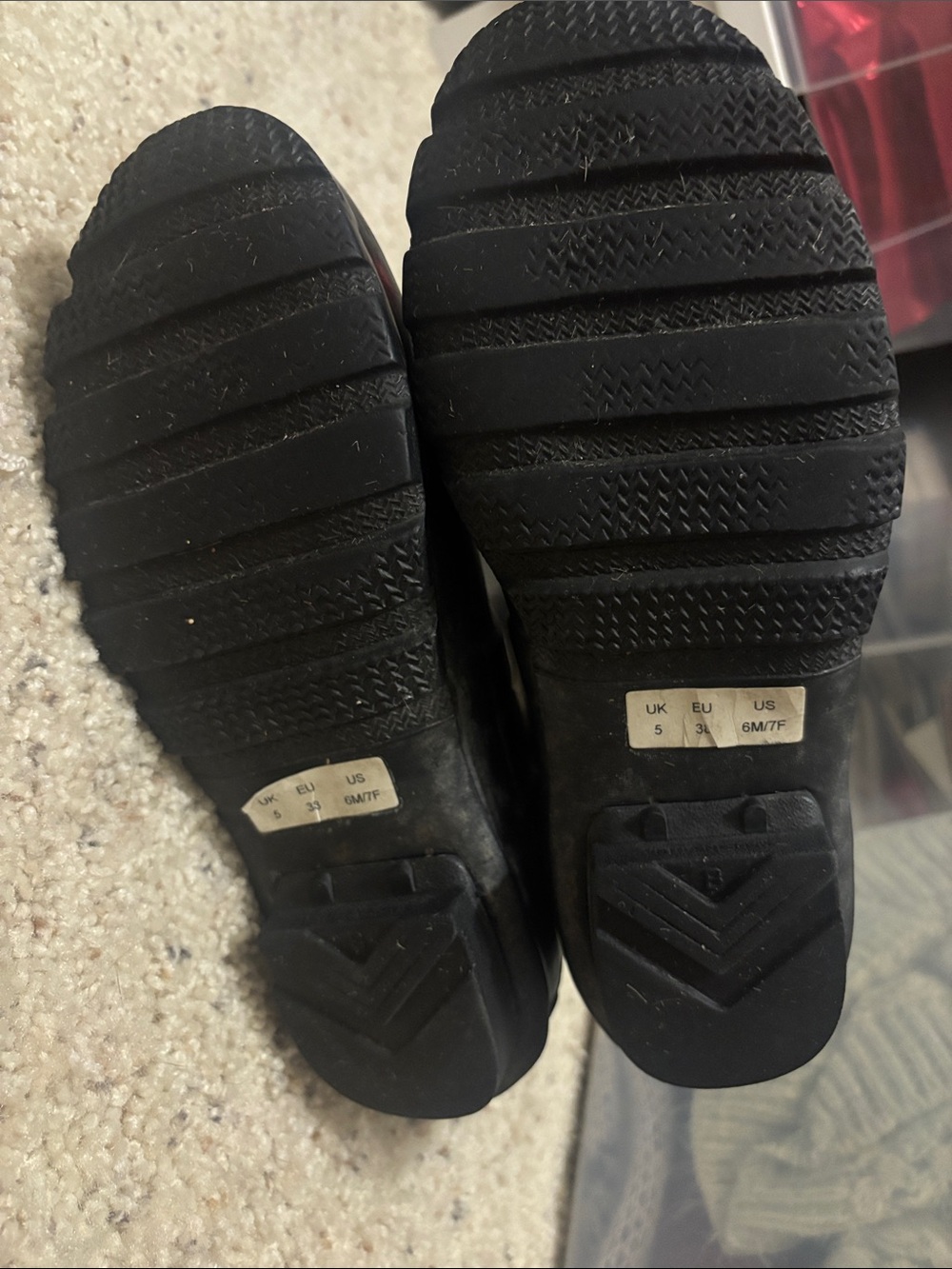 Hunter Black Waterproof Rain Boots with Logo - Picture 6 of 7
